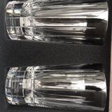 2 Christofle crystal glasses