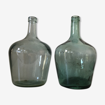 Demijohn duo vintage canisters