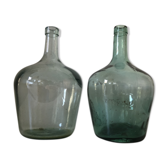 Demijohn duo vintage canisters