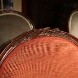 Set of 4 antique mahogany dining room chairs Louis Seize 1780-1810