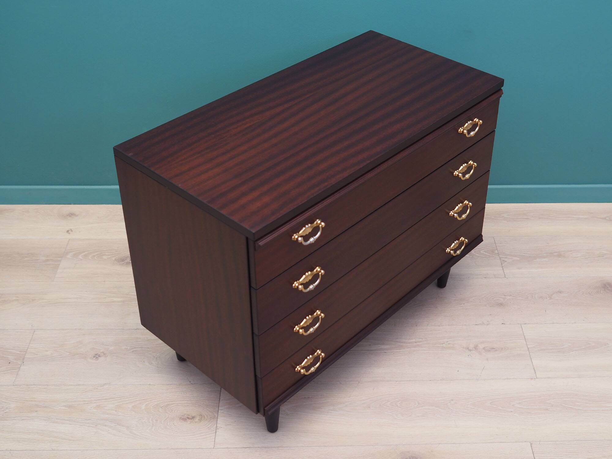 Mahogany chest of drawers, 60s, Danish design, made in Denmark