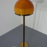 Brass and Glass Floor Lamp, 1970s