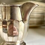 Silver-plated metal milk jug