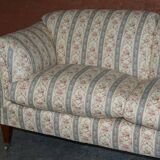 Large canapé Antique Howard & Sons Portarlington original tapestry ticking