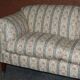 Large canapé Antique Howard & Sons Portarlington original tapestry ticking