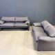 Paire de canapés Maralunga par Vico Magistretti pour Cassina, années 1990.