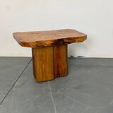 Table d'appoint de style brutaliste japonais, wabi-sabi, milieu du siècle, années 1960