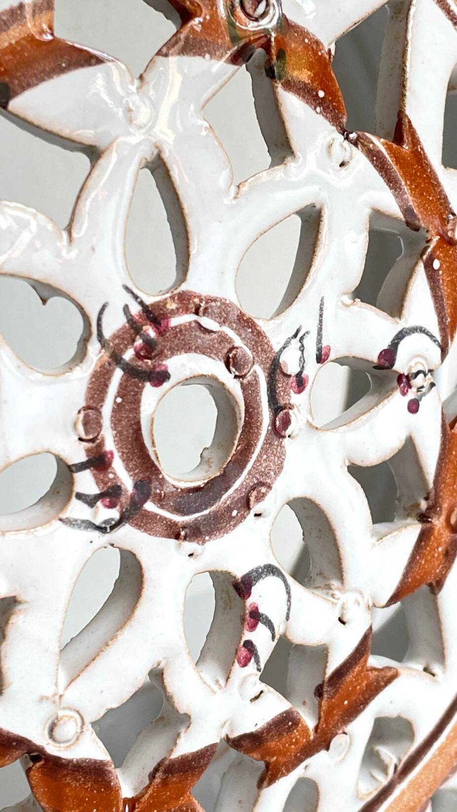 Handcrafted ceramic wall light