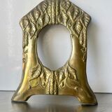 art nouveau antique brass metal picture frame
