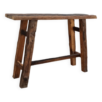 Old wooden console