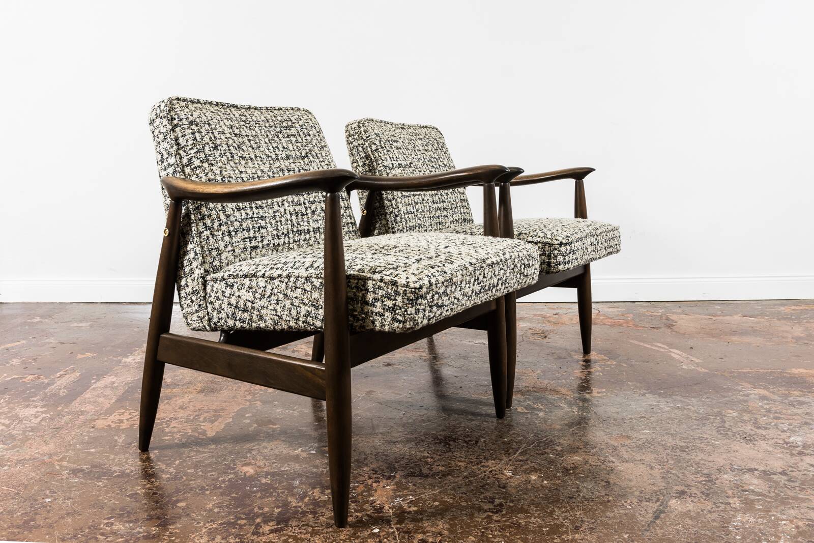 Fauteuils GFM-87 du milieu du siècle par J. Kędziorek, GFM, Pologne, années 1960, lot de 2