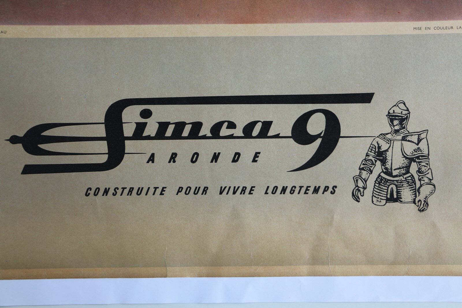 Simca 9 poster 1951 1955