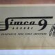 Simca 9 poster 1951 1955