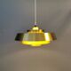 Une lampe suspendue danoise en laiton massif du milieu du siècle par Jo Hammerborg pour Fog & Mørup.