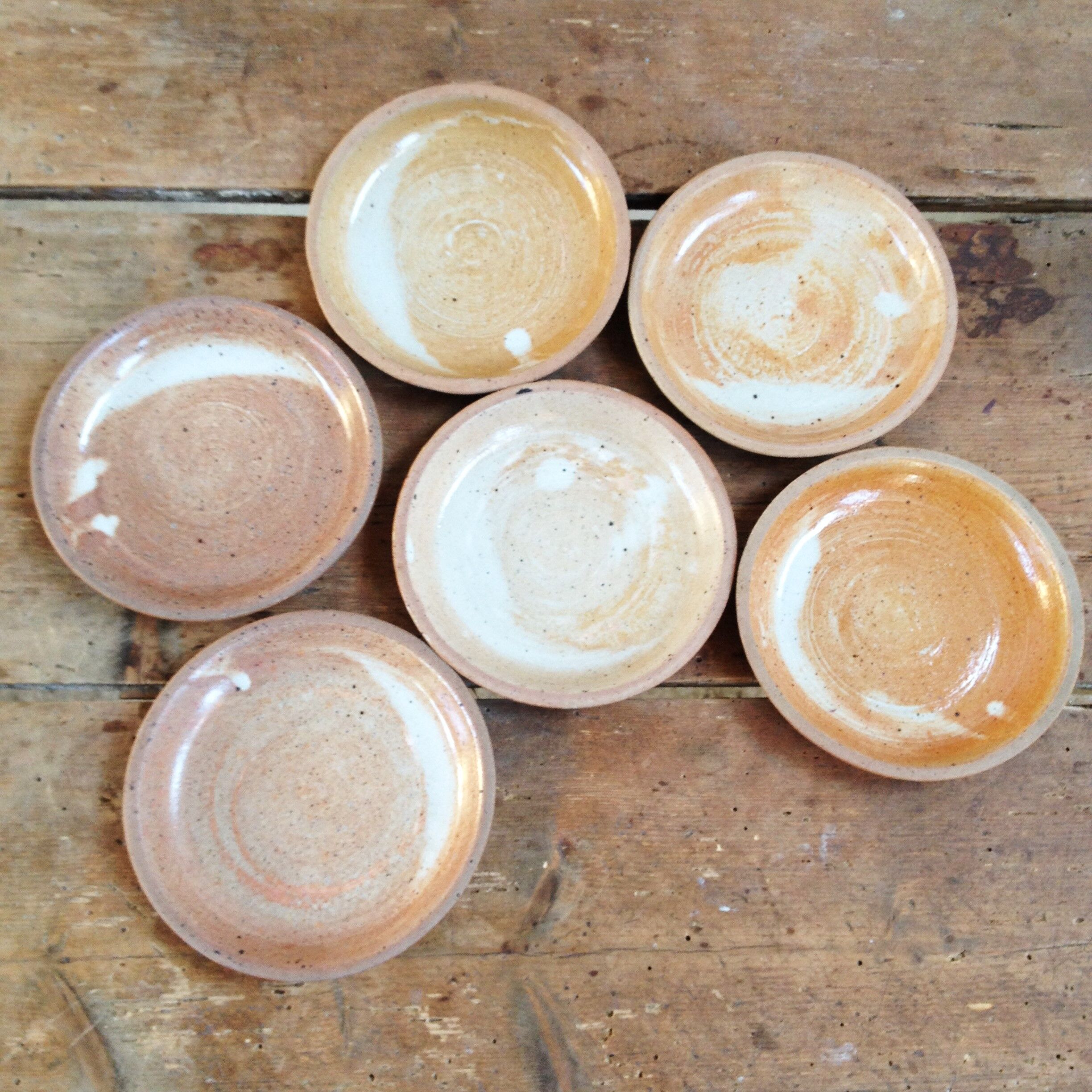 Vintage sandstone coffee cup set