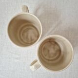 Set of 2 vintage stoneware mugs "English Countryside" - KilnCraft England