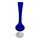 Vintage royal blue and white opaline soliflore vase