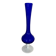 Vintage royal blue and white opaline soliflore vase