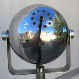 Lamp ball on feet in chromed metal years 60/70