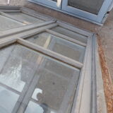 L 106 x H 138 cm old wooden window