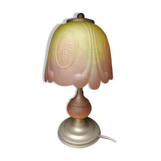 Lampe à poser en pâte de verre