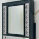 70s mirror with light, Carmen Denmark - MCM vintage