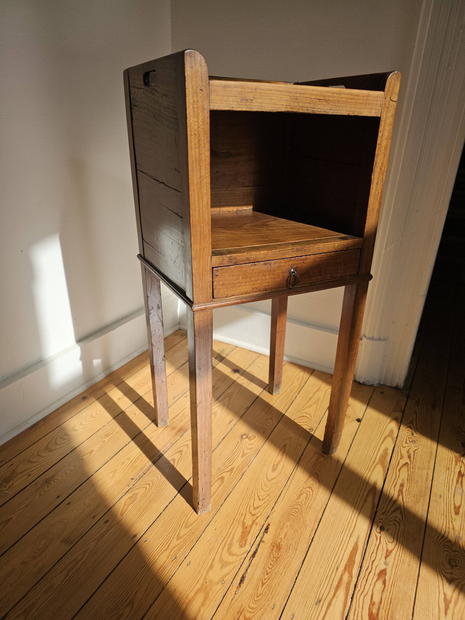 Solid wood side table - Louis XVI style