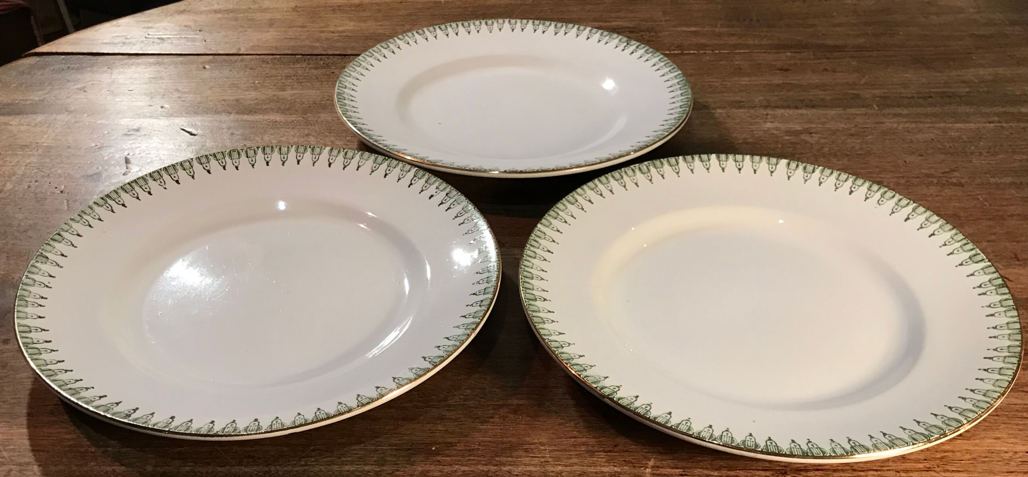 Series of 3 iron earth plates