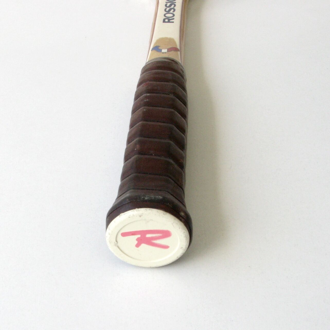 Ancient wood tennis racket - rossignol lady pro - channel lm 4 1/4 - usa