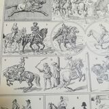 Lithograph on riding from 1928