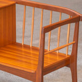 Scandinavian teak bench, 1960s