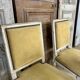 Série de 6 chaises de style Louis XVI laquée blanc circa 1900
