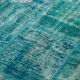 Hand-Knotted Oriental Overdyed 173 cm x 240 cm Turquoise Patchwork Carpet