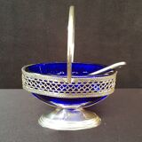 Sugar bowl or blue gravy boat dish