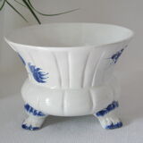 Cache pot céramique faïence  bleu delft