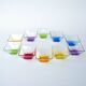 Ensemble de bols en verre carrés, design italien, années 1980, fabriqués en Italie.
