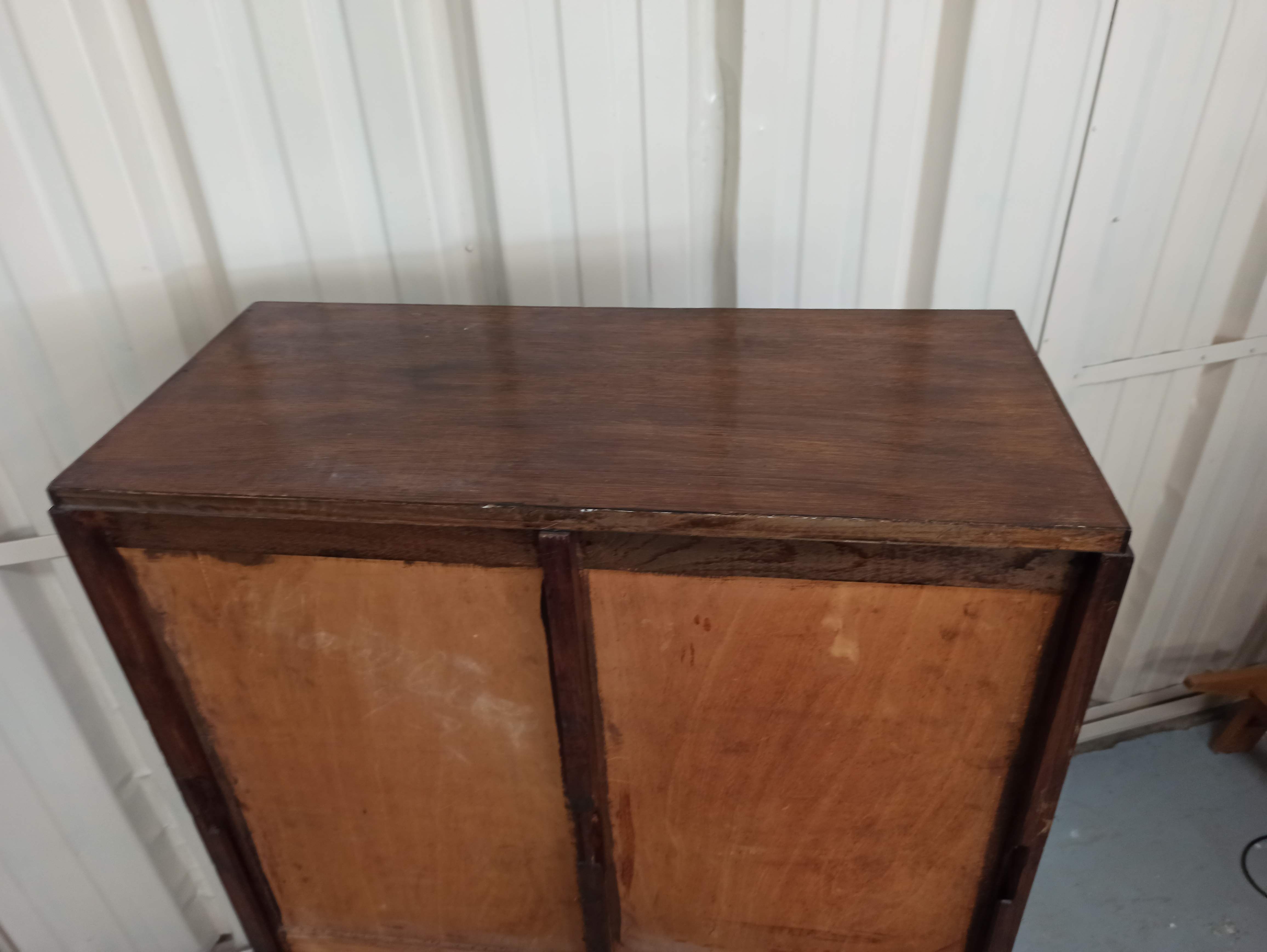 Notary furniture - double curtain binder in oak 2 columns