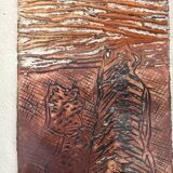 Serge Helias (1923-2007), relief engraving - artist's proof signed 1970