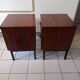 Pair of bedside tablesn end of vintage formica sofa
