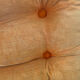 2 fauteuils en velours orange Vintage année 1974