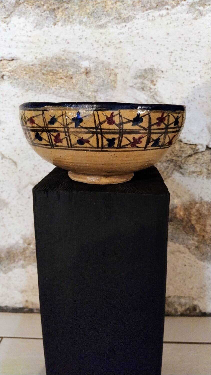 Old Qajar cup Persian ceramic 19th century