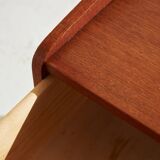Restored teak nightstand