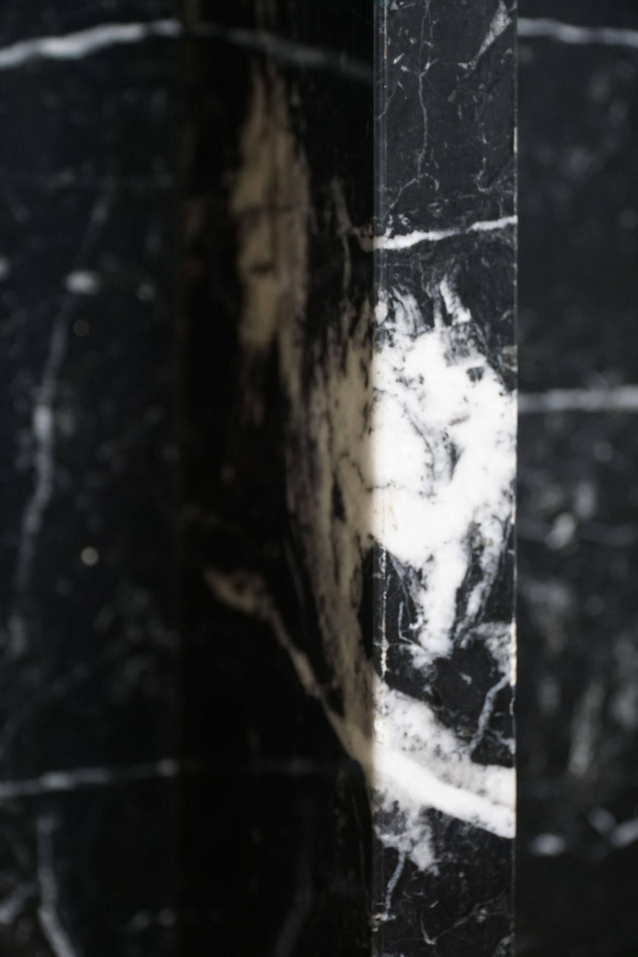 Massimo & Lella Vignelli, floor lamp in copper and marble, Wagneriana, Italy, 1986