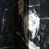 Massimo & Lella Vignelli, floor lamp in copper and marble, Wagneriana, Italy, 1986