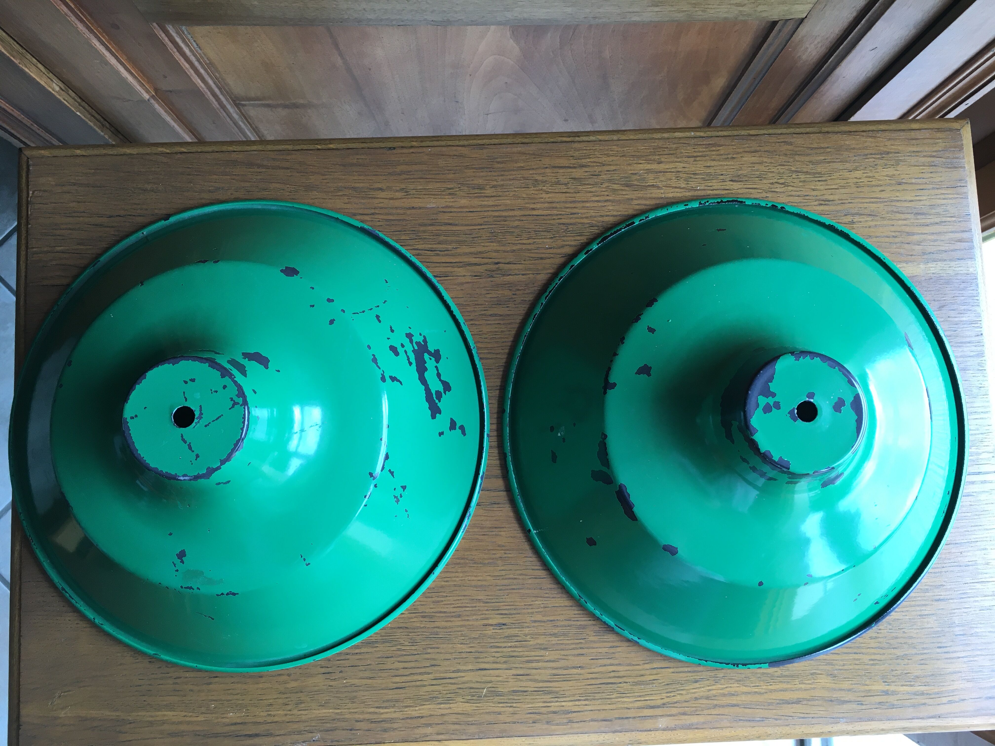 Lot of two old lampshades