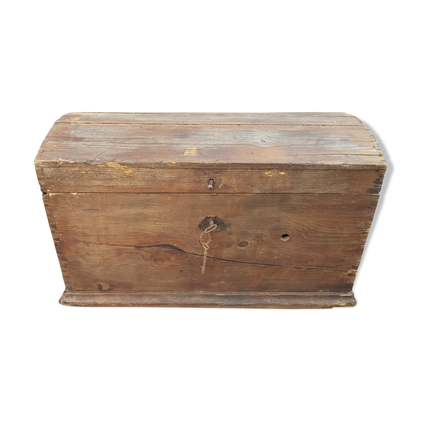 Former bulging privateer's trunk in 18th century fir