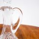 Crystal decanter with glasses, Poland, 1960s