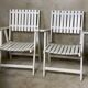Ensemble de 4 fauteuils de jardin pliants vintage 1960's
