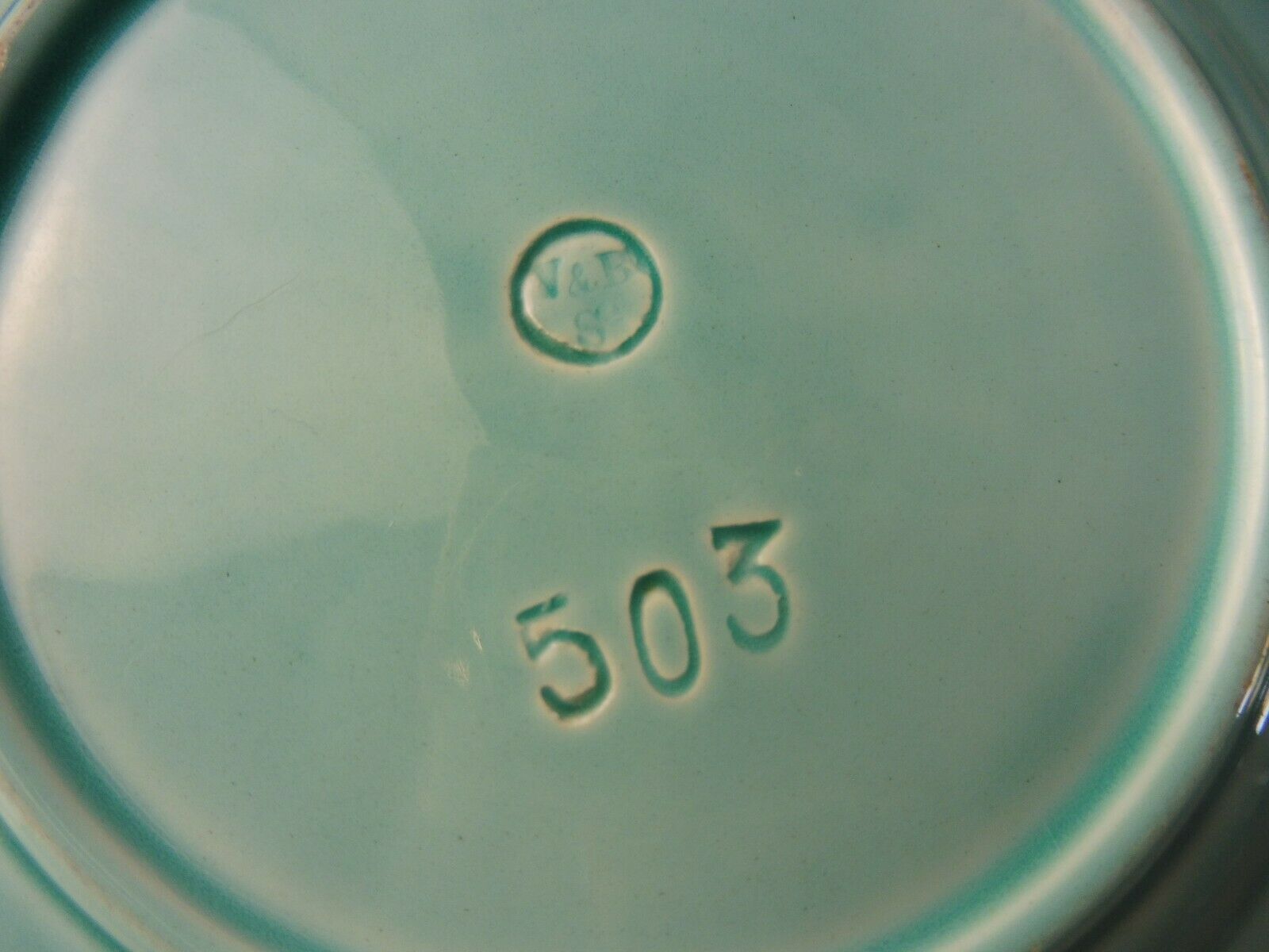 Lot of old majolica plates, flower décor, from Villeroy & Boch