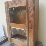 Armoire vitrine murale année 1960